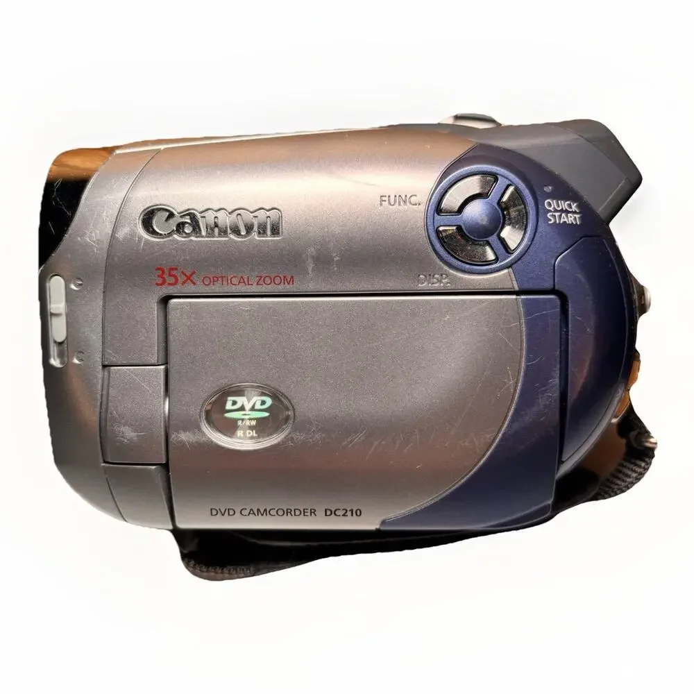 Canon DC210 DVD Camcorder 35x Zoom Parts Only Untested As-Is No Cords